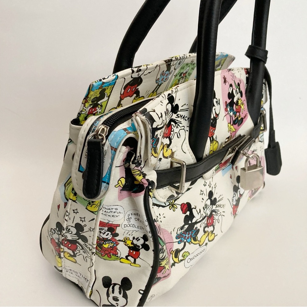 Disney Mickey Mouse Minnie Comic Strip Locket Handbag - Picture 2 of 8